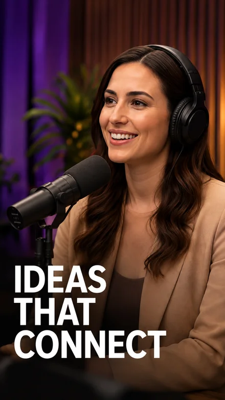 Ejemplo ilustrativo de clip de podcast: ideas que conectan.